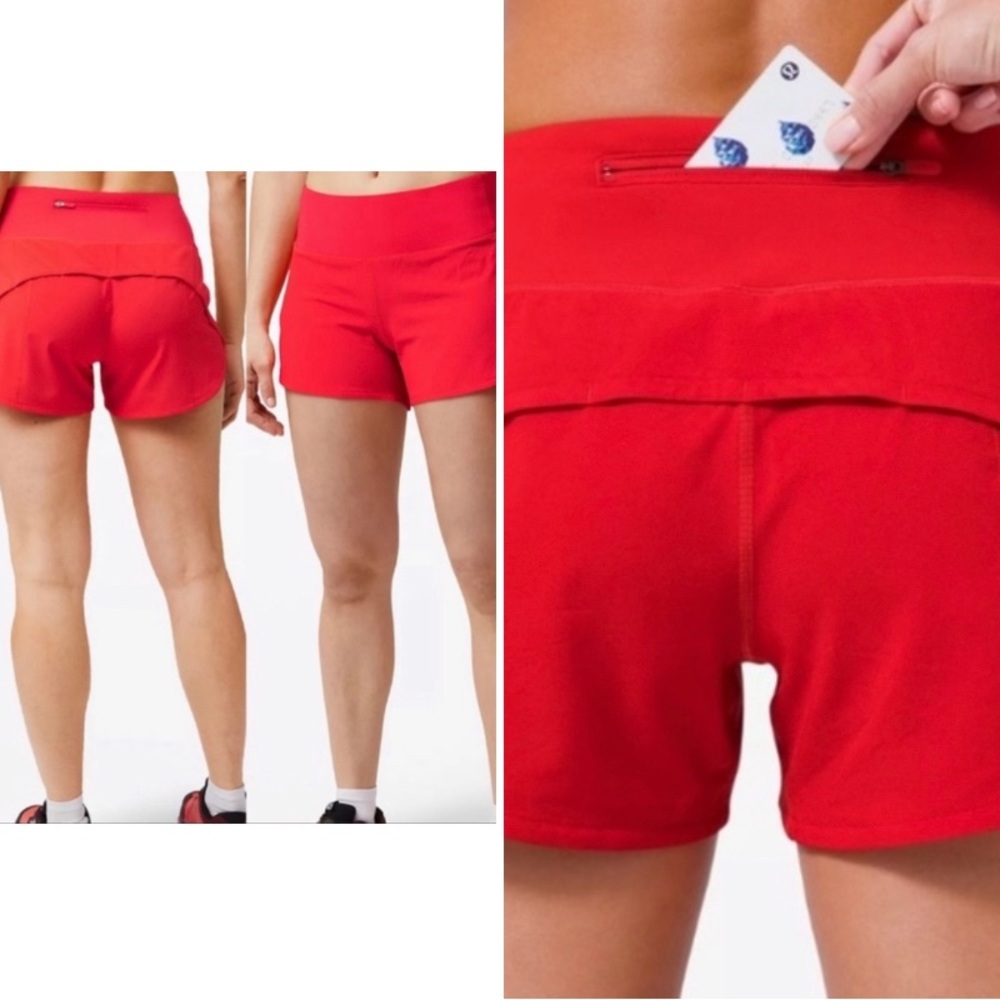 LULULEMON SPEED UP HR SHORTS HOT HEAT